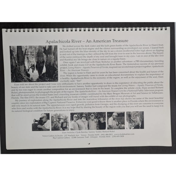 Clyde Butcher Photo Calendar 2007 Signed Apalachicola River An American Treasure - Picture 4 of 5
